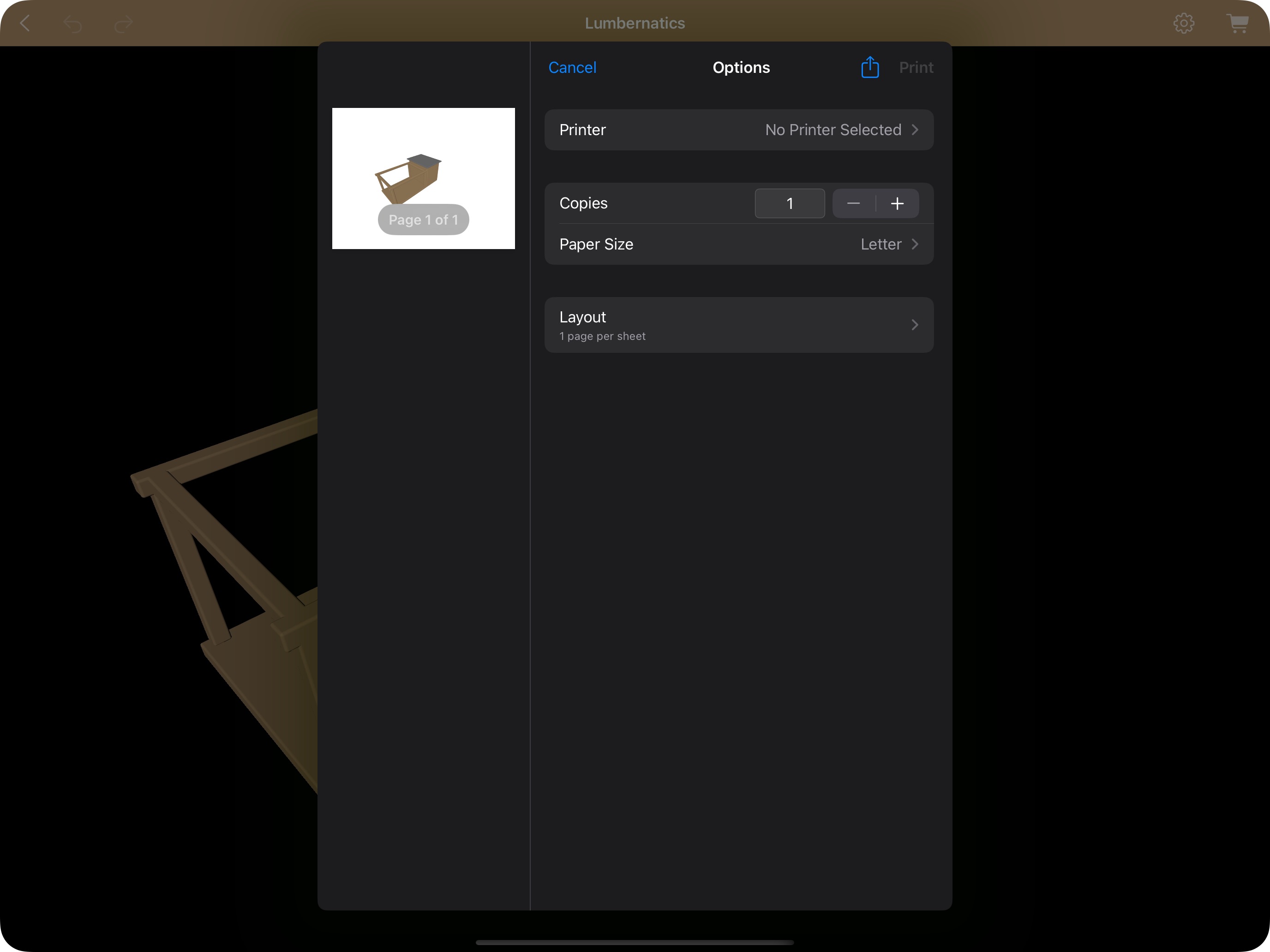 3D Editor: Exporting and Printing Views